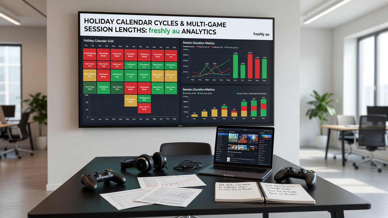 Datenvisualisierung zu Multi-Game-Sessions während Feiertagszyklen auf europäischen Plattformen