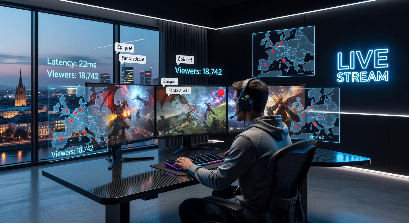 Augmented Reality Overlay in einem Live-Streamed Gaming Session mit interaktiven Elementen