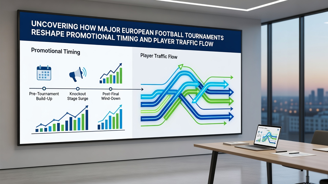 Diagramm veranschaulicht Traffic-Muster und Promotionseinflüsse auf deutschen Plattformen während Fußball-Events